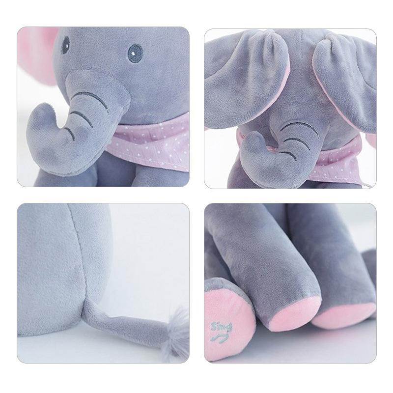 Kiekeboe - Interactieve olifant knuffel